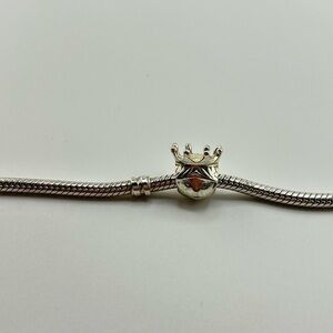 Prince with Crown Charm Pendant for Bracelet Silver S925 Ale